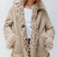 Lammfelljacke Cleo in Macchiato