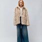 Lammfelljacke Cleo in Macchiato