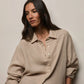 Shirt Linen in Light Khaki
