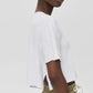 T-Shirt Cropped Relaxed Fit Pocket in White
