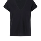 Deep V T-Shirt in Black
