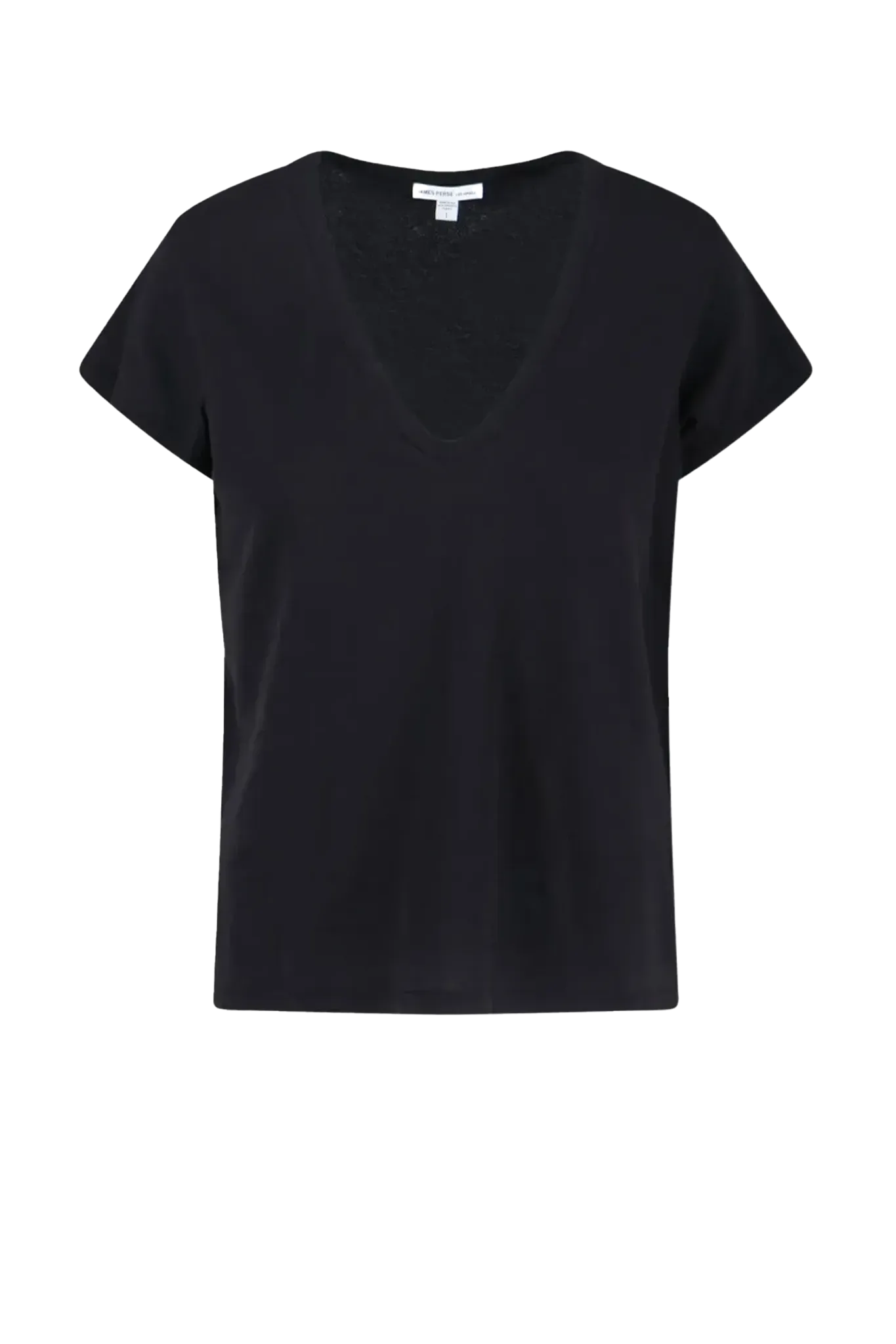 Deep V T-Shirt in Black