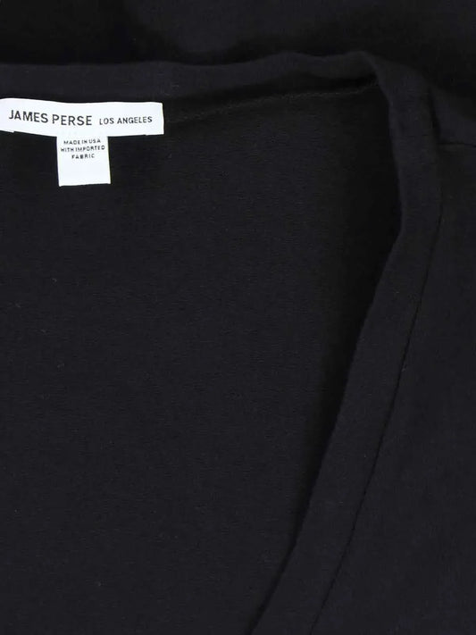 T-Shirt Deep V in Black