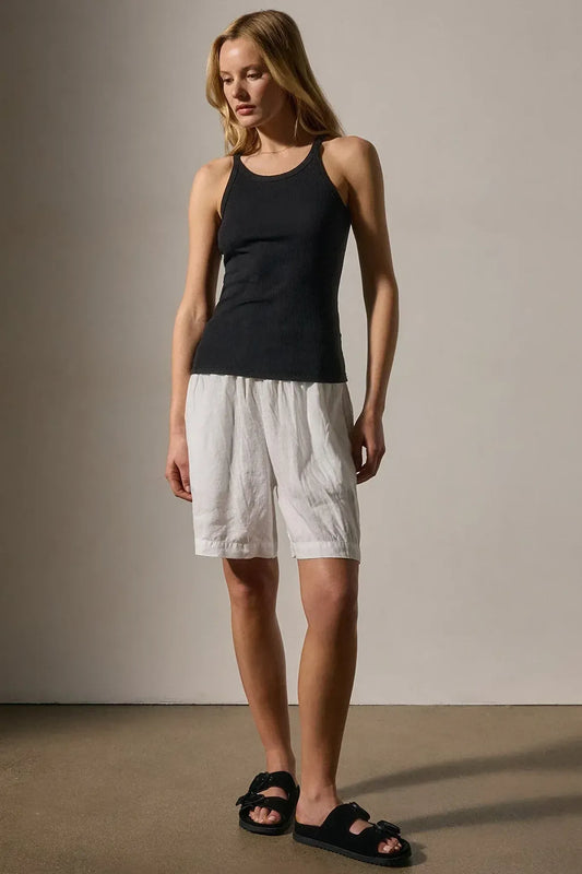Tank Top Ribbed Cami in Black