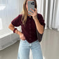 Cardigan Poupette in Rouge
