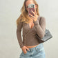 Cardigan Sera in Truffle
