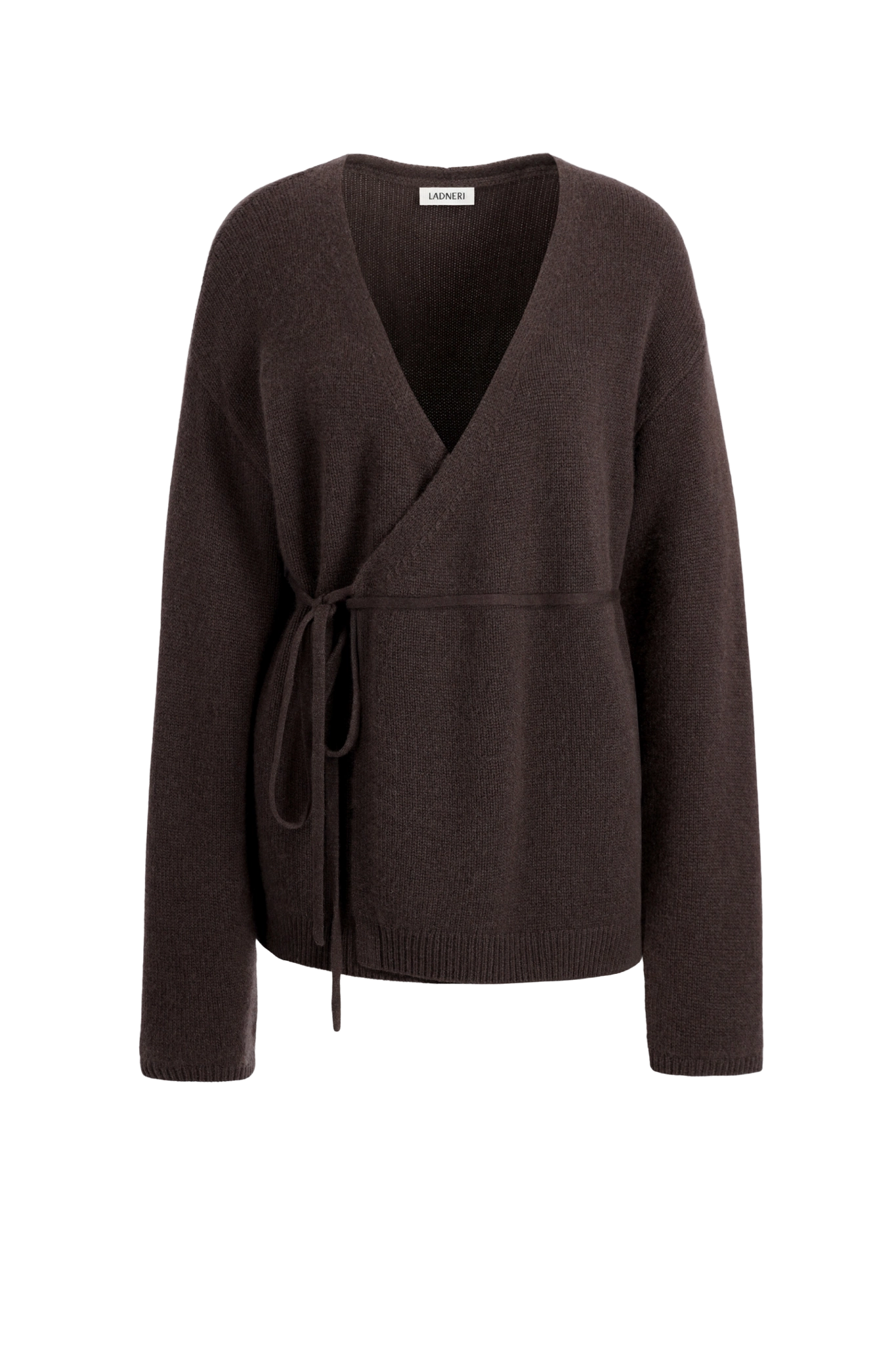 Cardigan Velluto in Cacao Noir