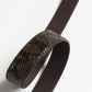 Gürtel Velin in Brown Snake