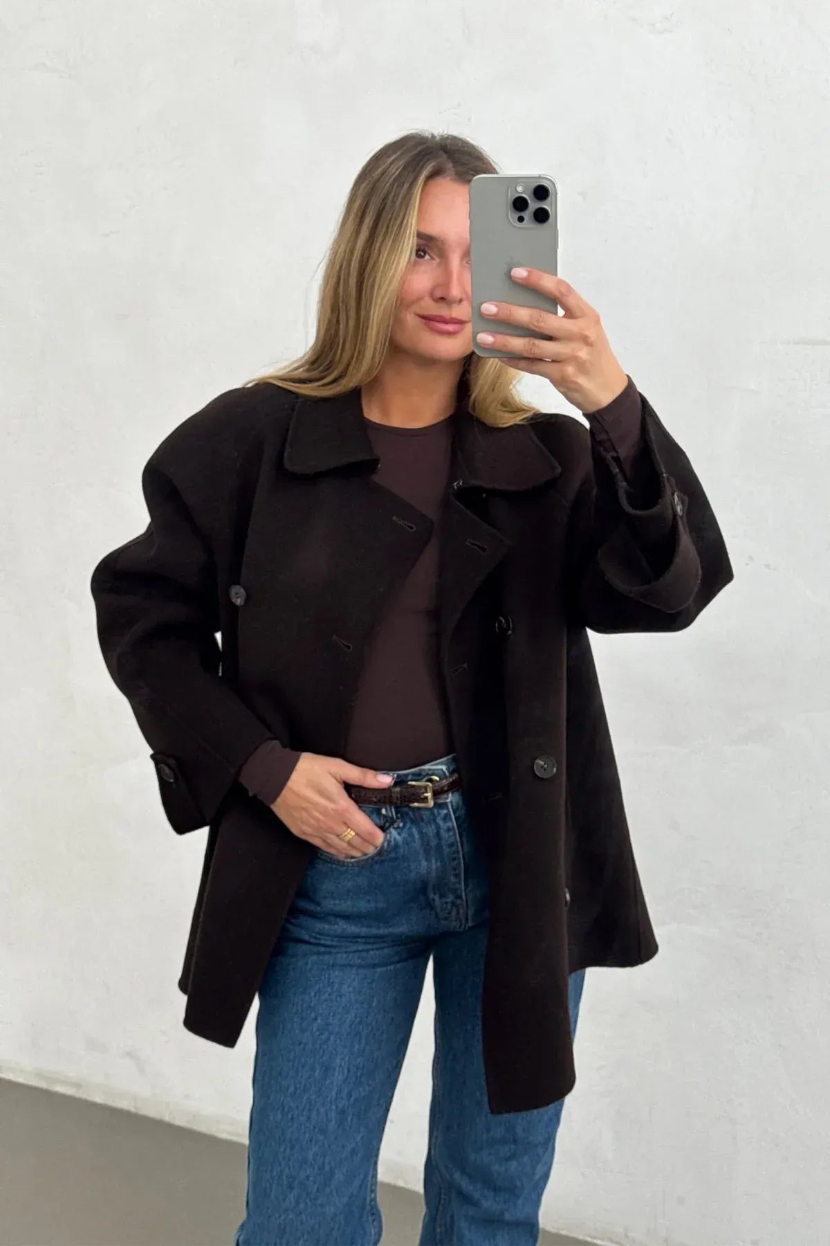 Jacke Sofia in Dark Walnut