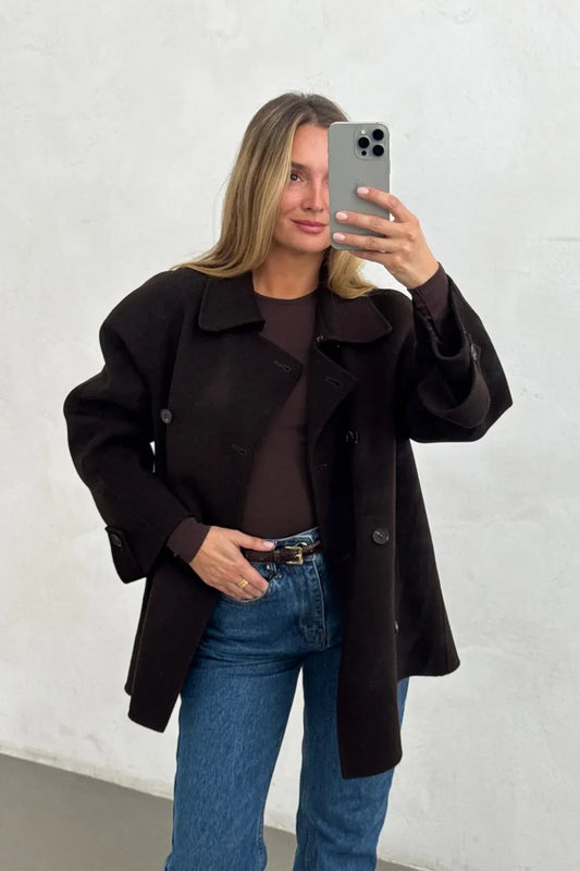 Jacke Sofia in Dark Walnut