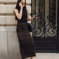 Lederrock Leda in Dark Brown