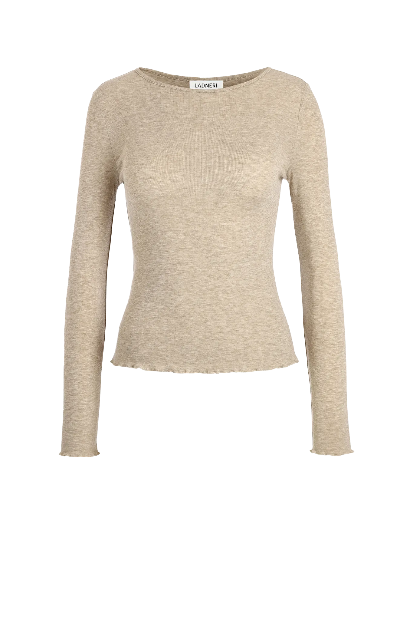 Longsleeve Chiara in Beige Melange