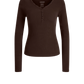 Longsleeve Greta in Dark Brown