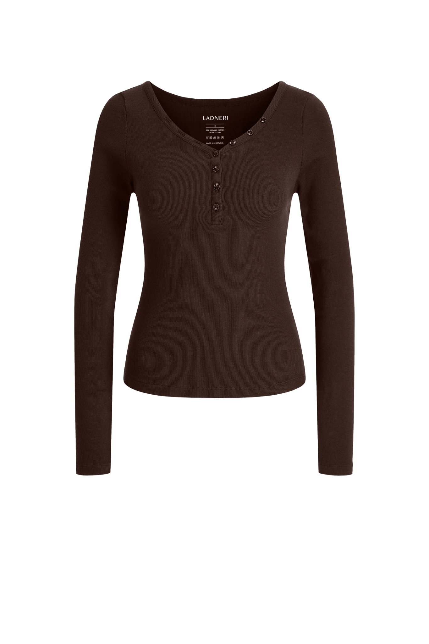 Longsleeve Greta in Dark Brown