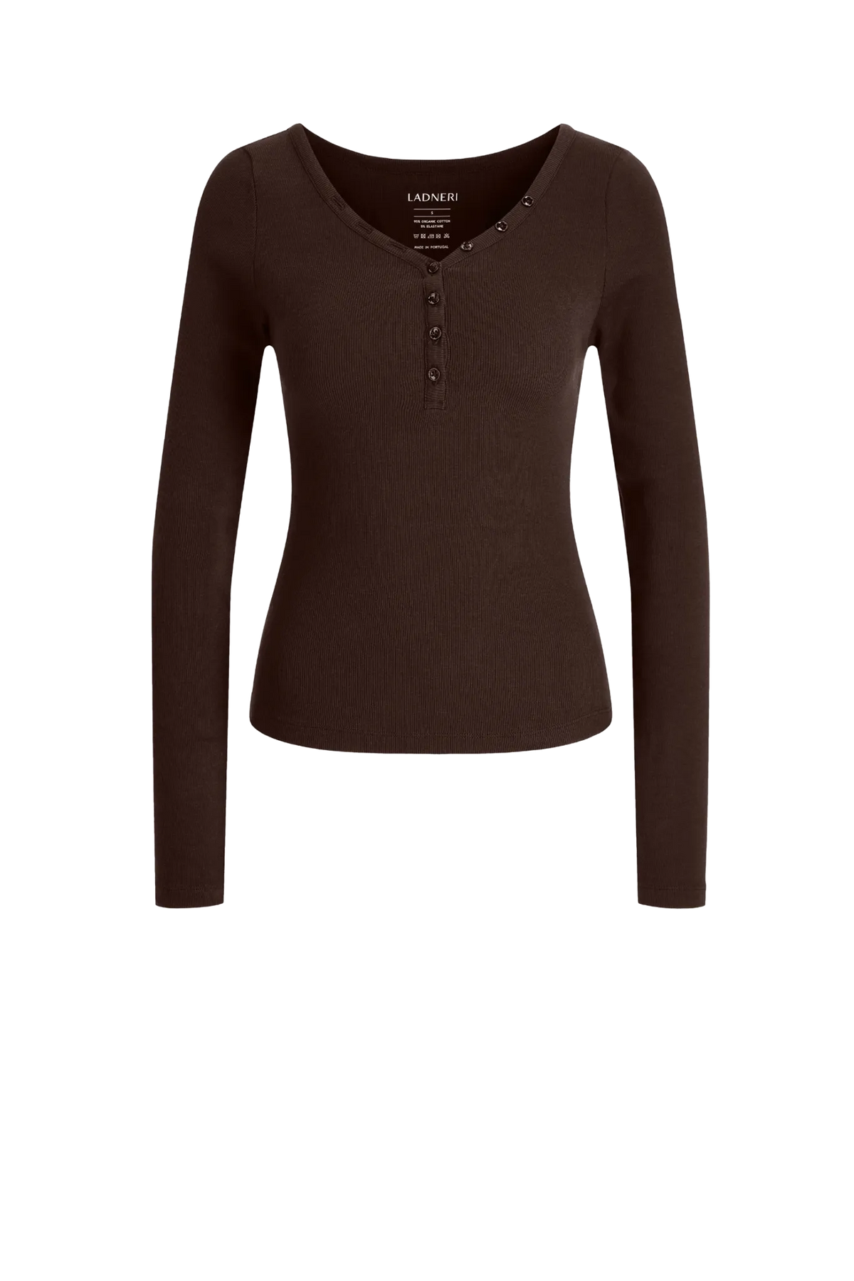 Longsleeve Greta in Dark Brown
