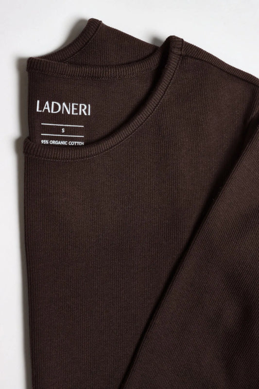 Longsleeve Line in Dark Brown