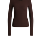 Longsleeve Line in Dark Brown