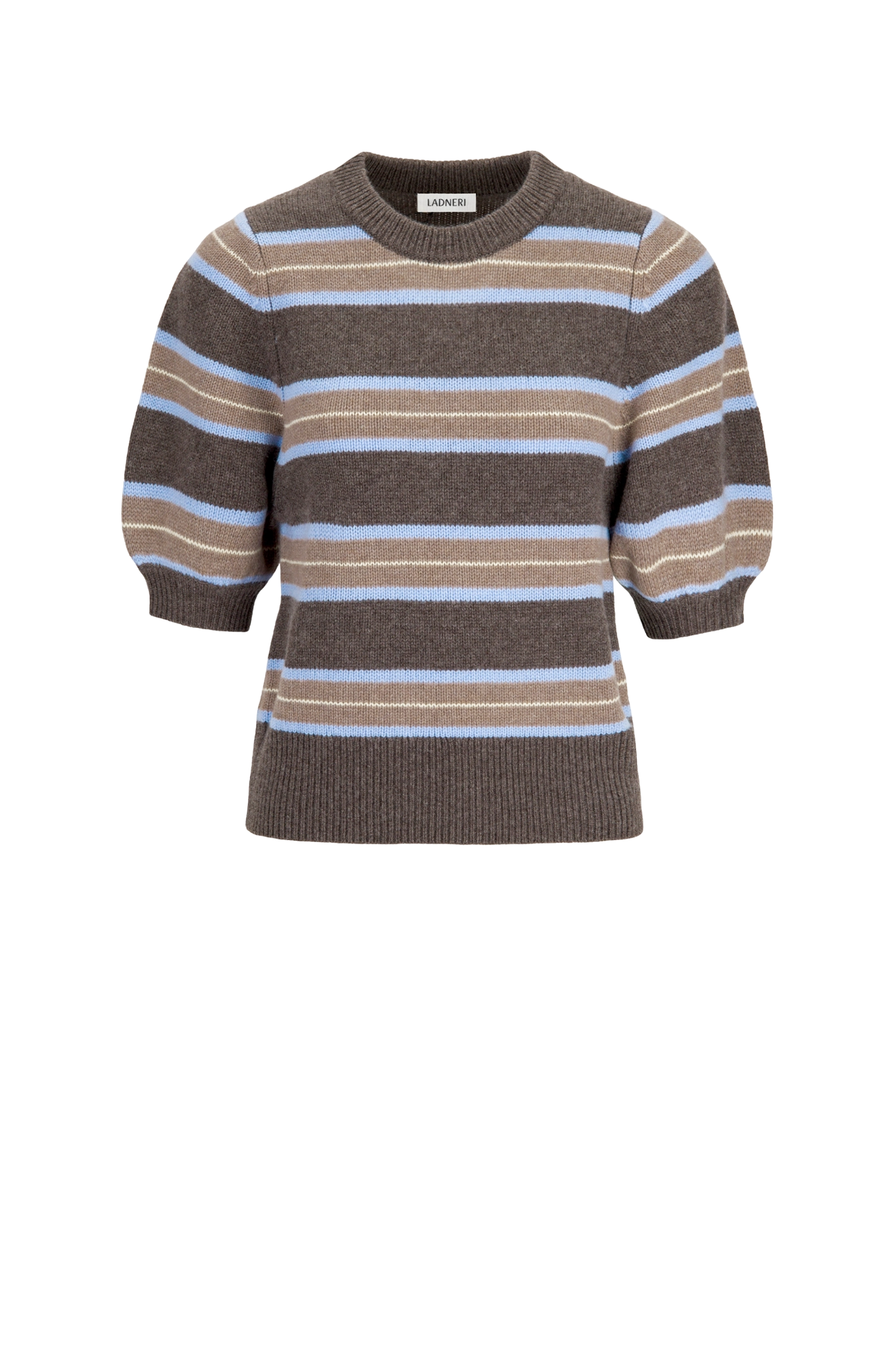 Pullover Poupette in Taupe Striped