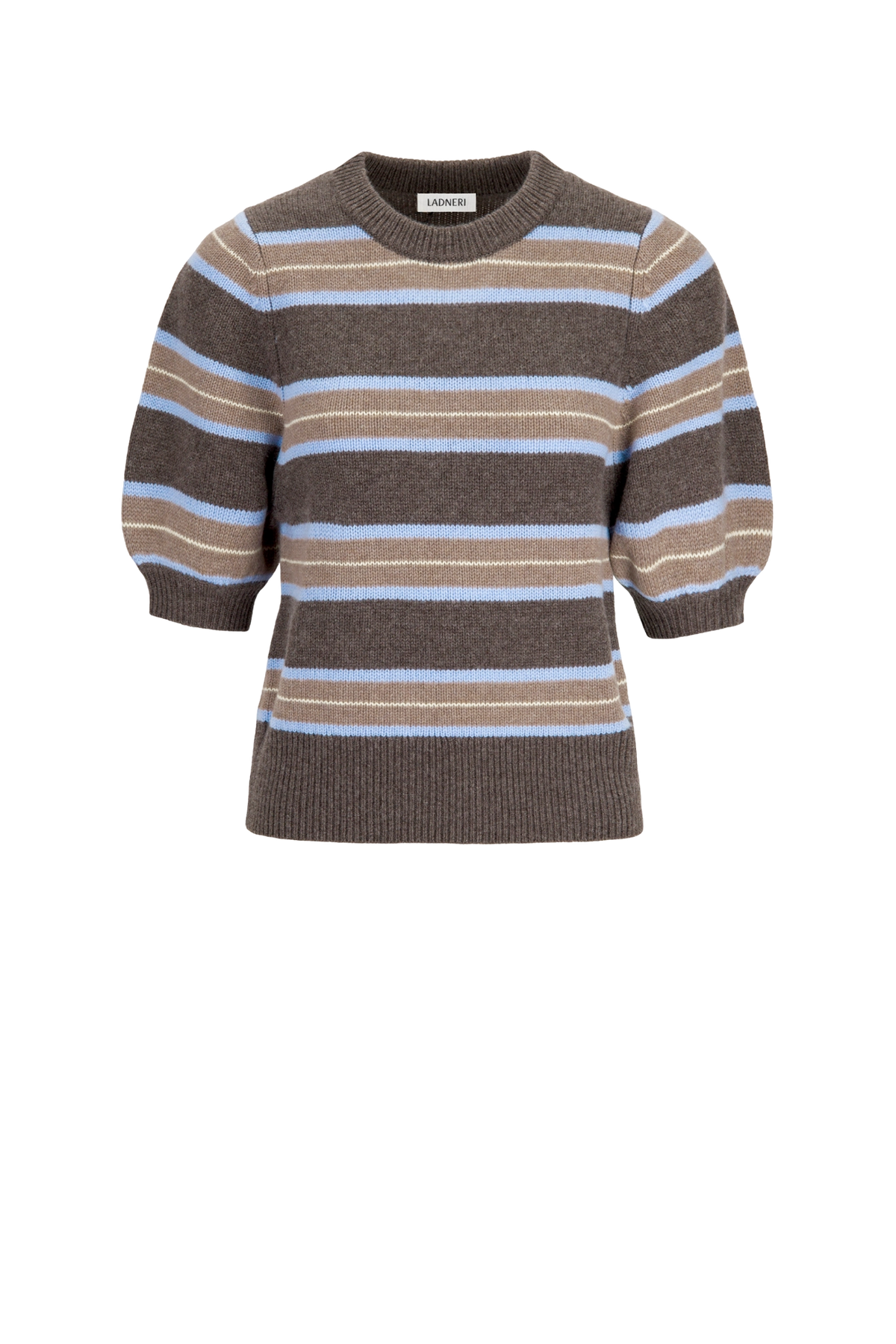 Pullover Poupette in Taupe Striped