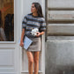 Pullover Poupette in Taupe Striped
