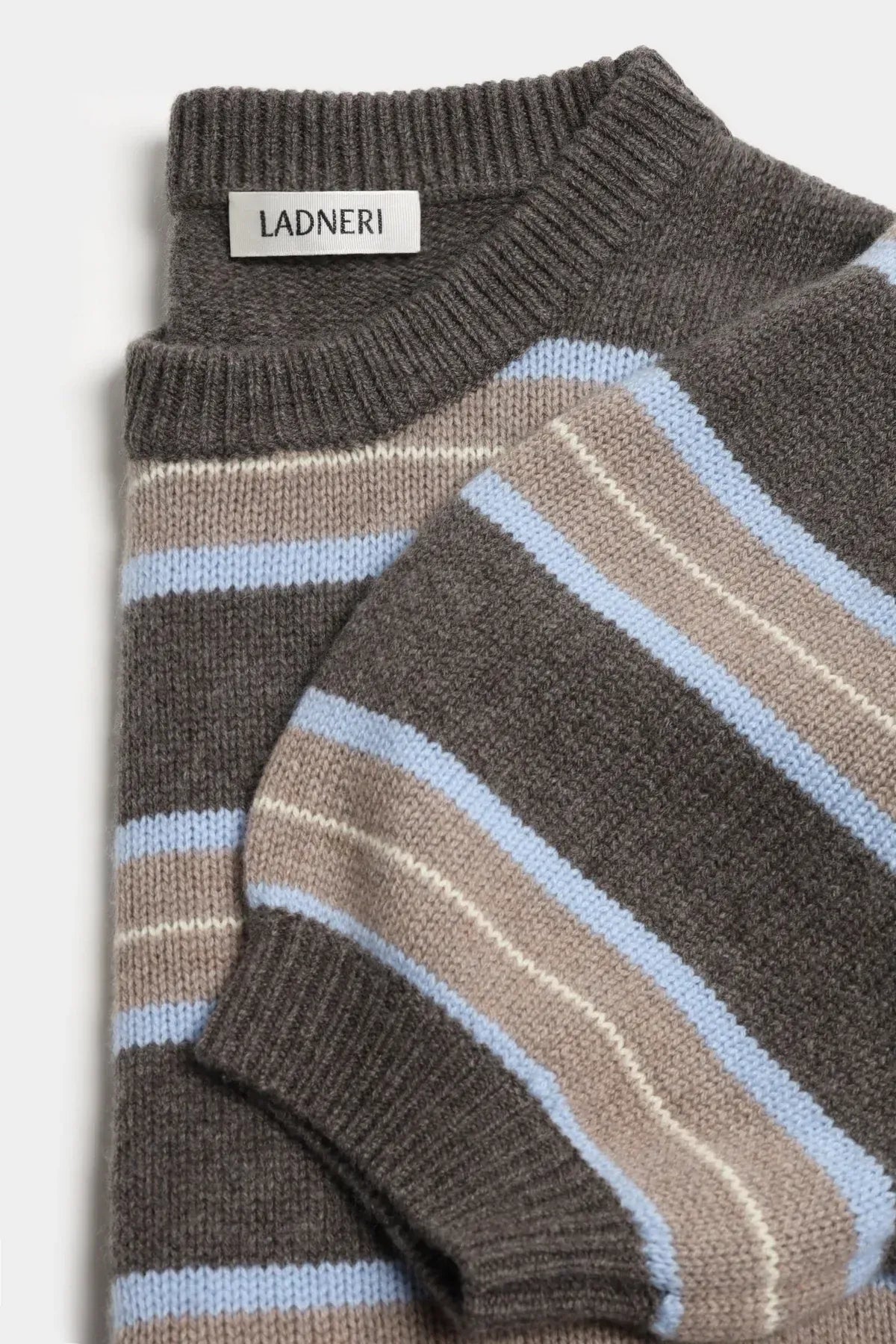 Pullover Poupette in Taupe Striped