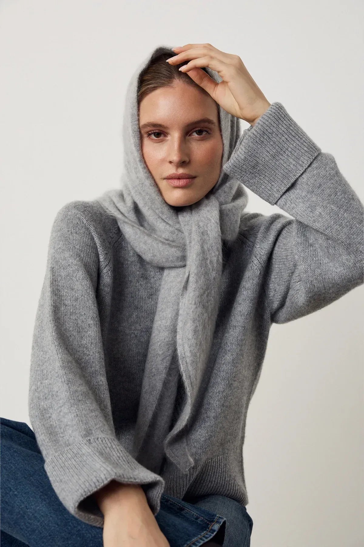 Schal Paxa in Grey Brushed