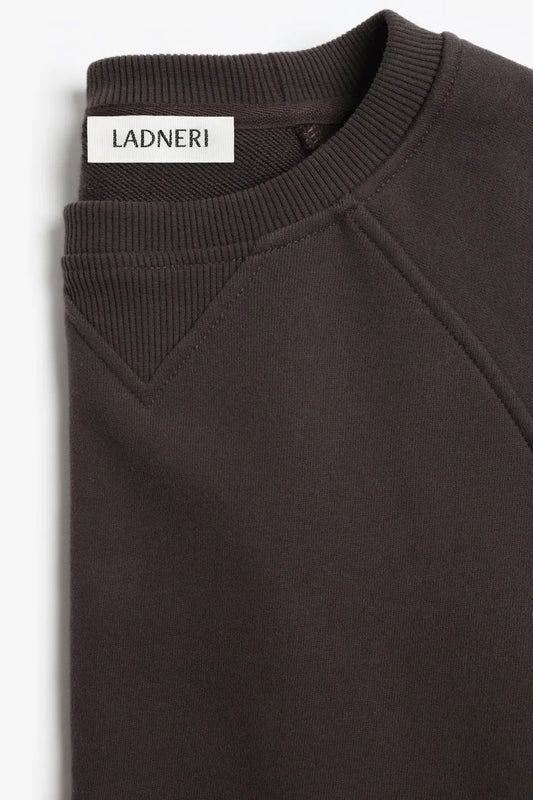 Sweatshirt Marlon in Dark Brown