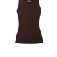 Tank Top La Coeur in Dark Brown