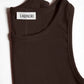 Tank Top La Coeur in Dark Brown