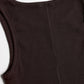 Tank Top La Coeur in Dark Brown