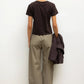 Shirt The Margo in Chocolate