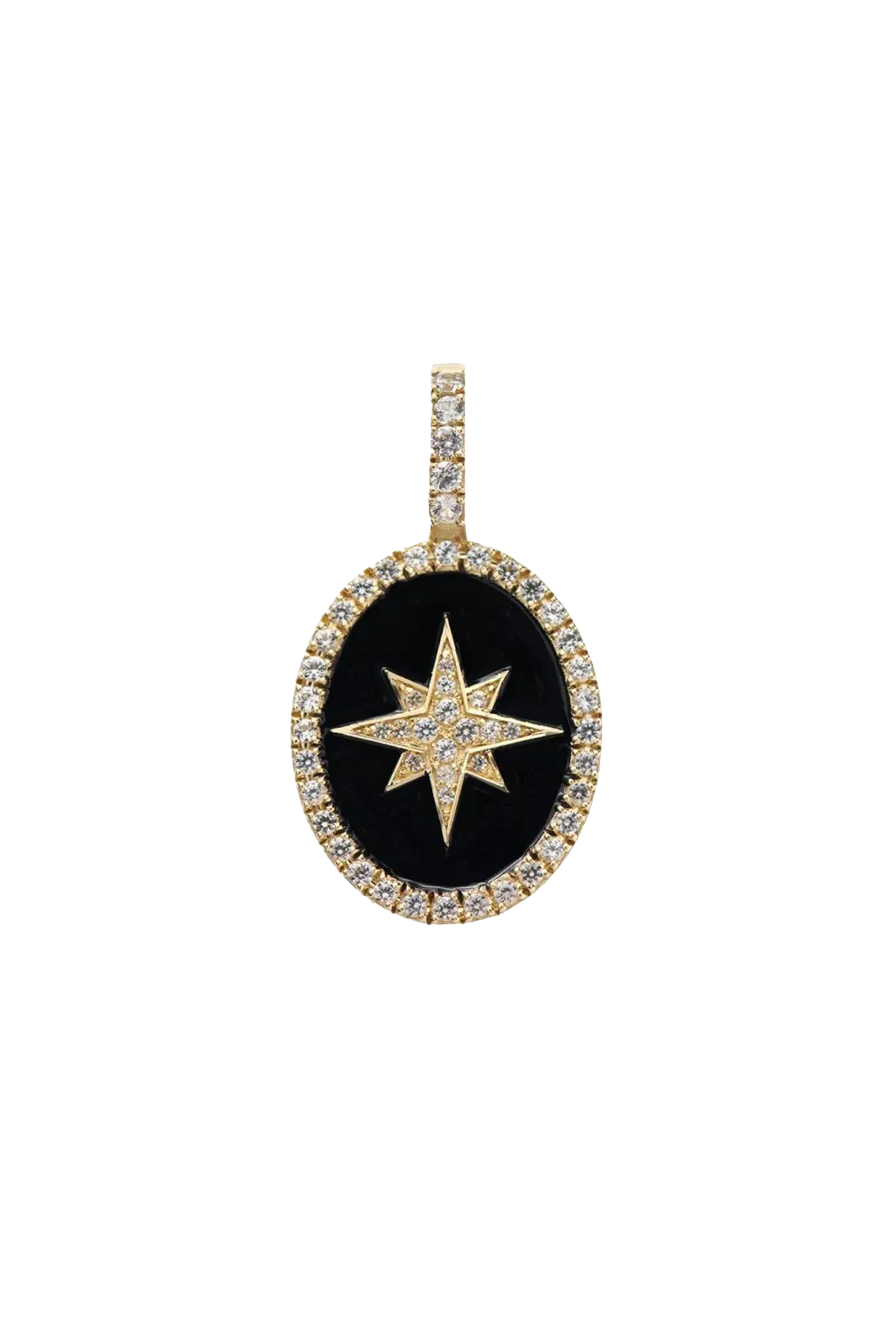 Pendant "Etoilé Noir" 14K gold