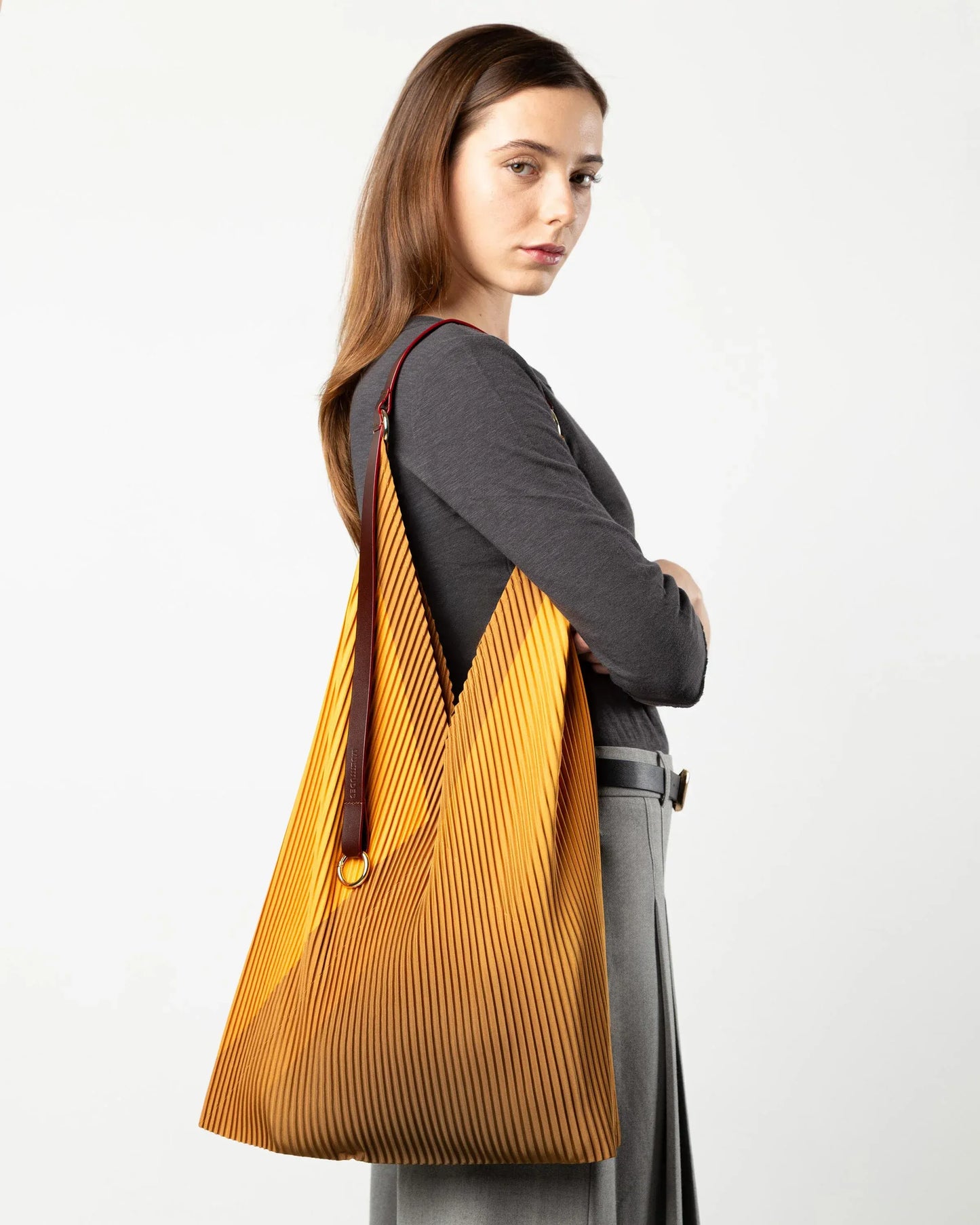 Y Bag Cameron (mit Lederhenkel) in Yellow