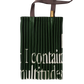 Tote Bag Walt in Green-White