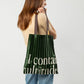 Tote Bag Walt in Green-White