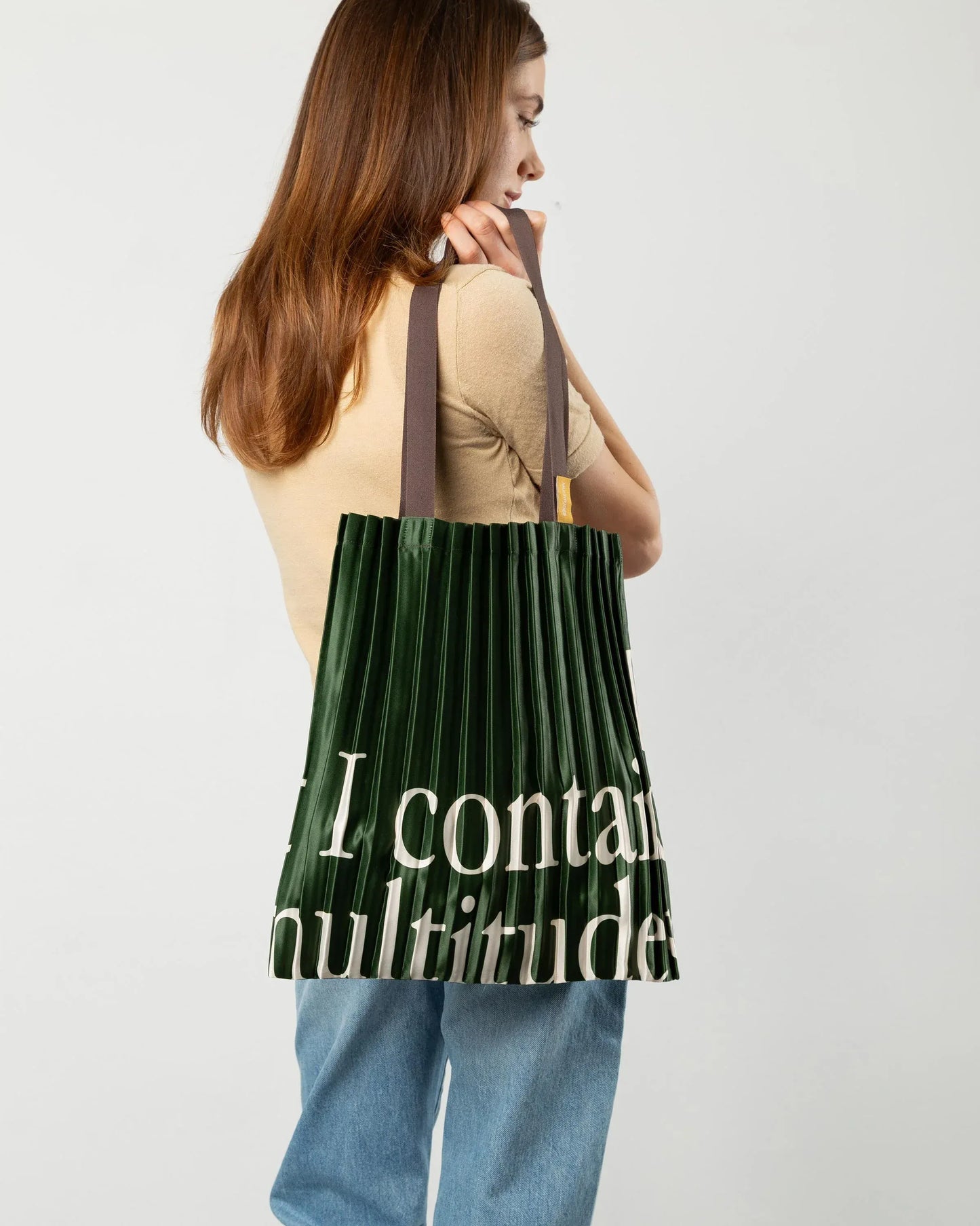 Tote Bag Walt in Green-White