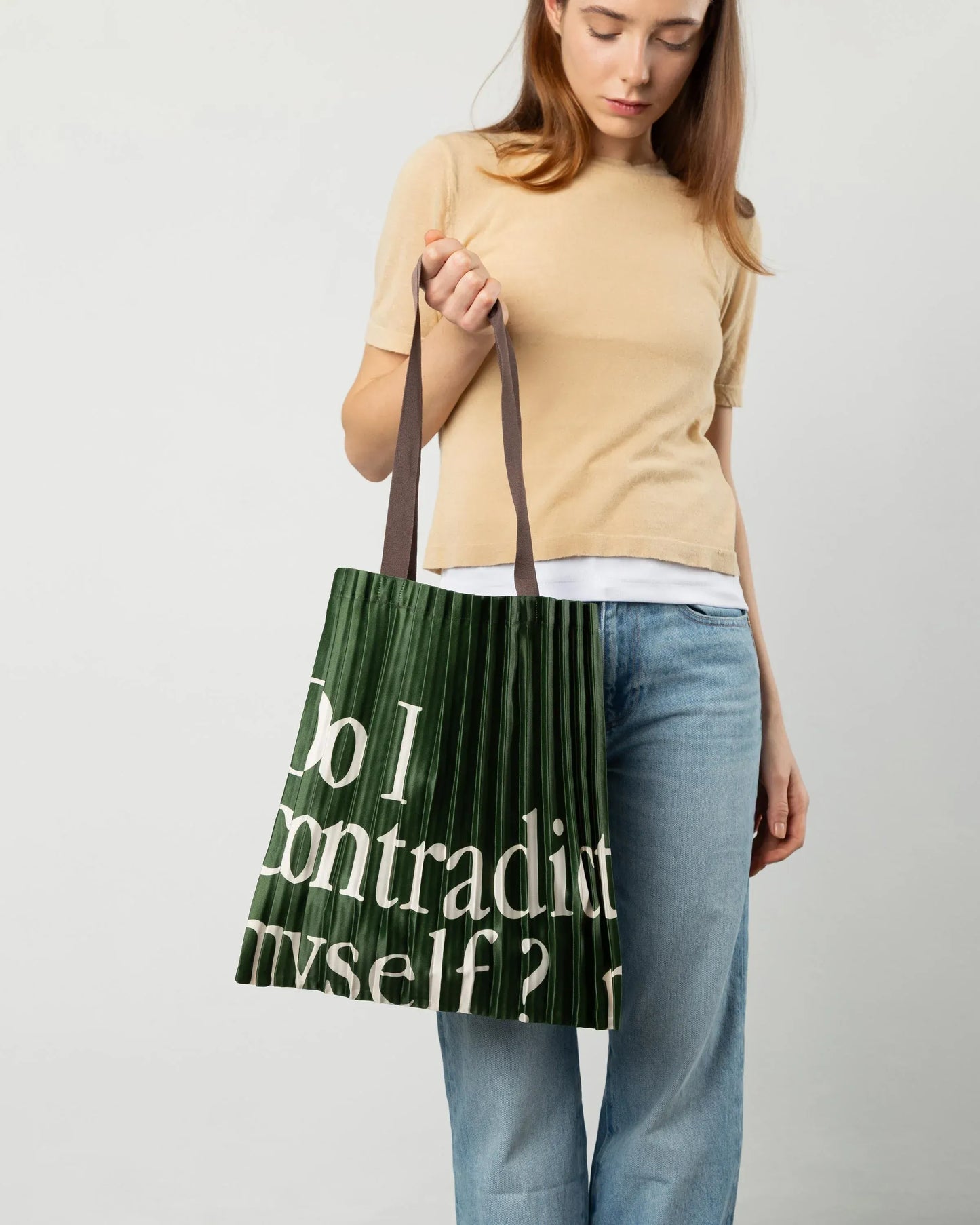 Tote Bag Walt in Green-White