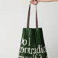 Tote Bag Walt in Green-White