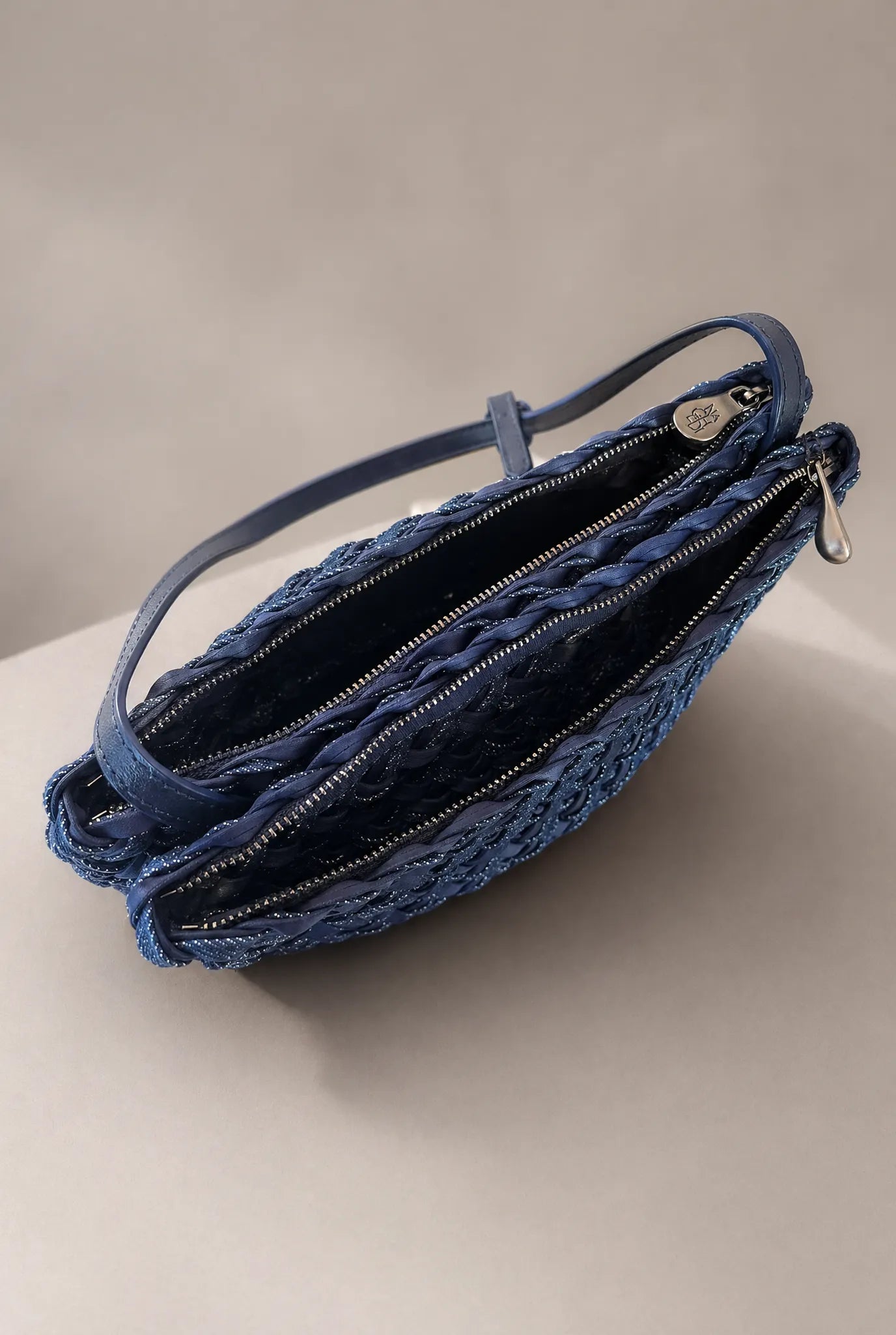 Tasche Soho Medium Envelope Double Weave in Indigo