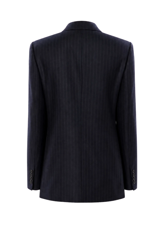 Blazer Leston in Midnight Pinstripes