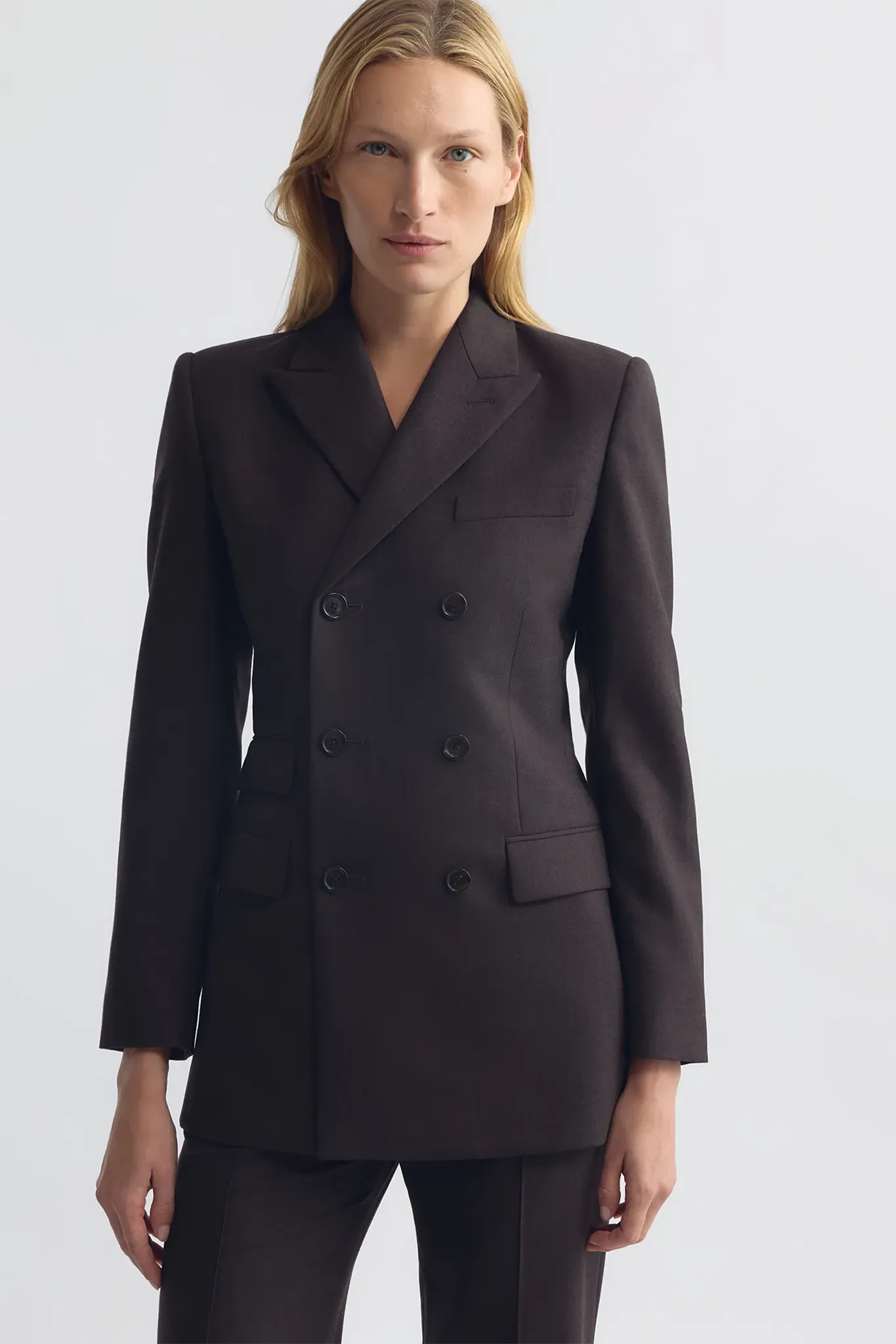 Blazer Noah Jacket in Brown Herringbone