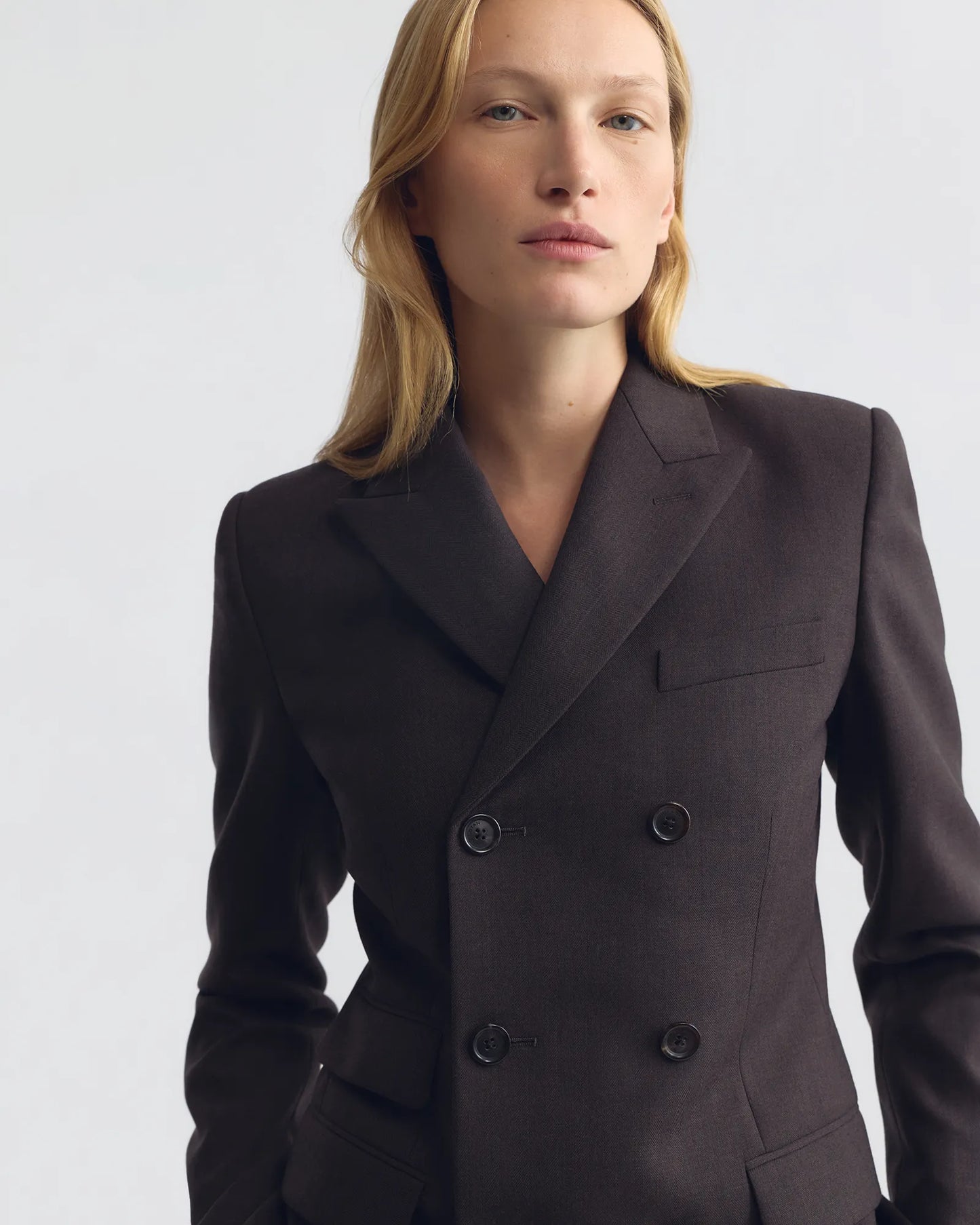 Blazer Noah Jacket in Brown Herringbone