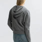 Hoodie Callie Zip Up in Heather Grey