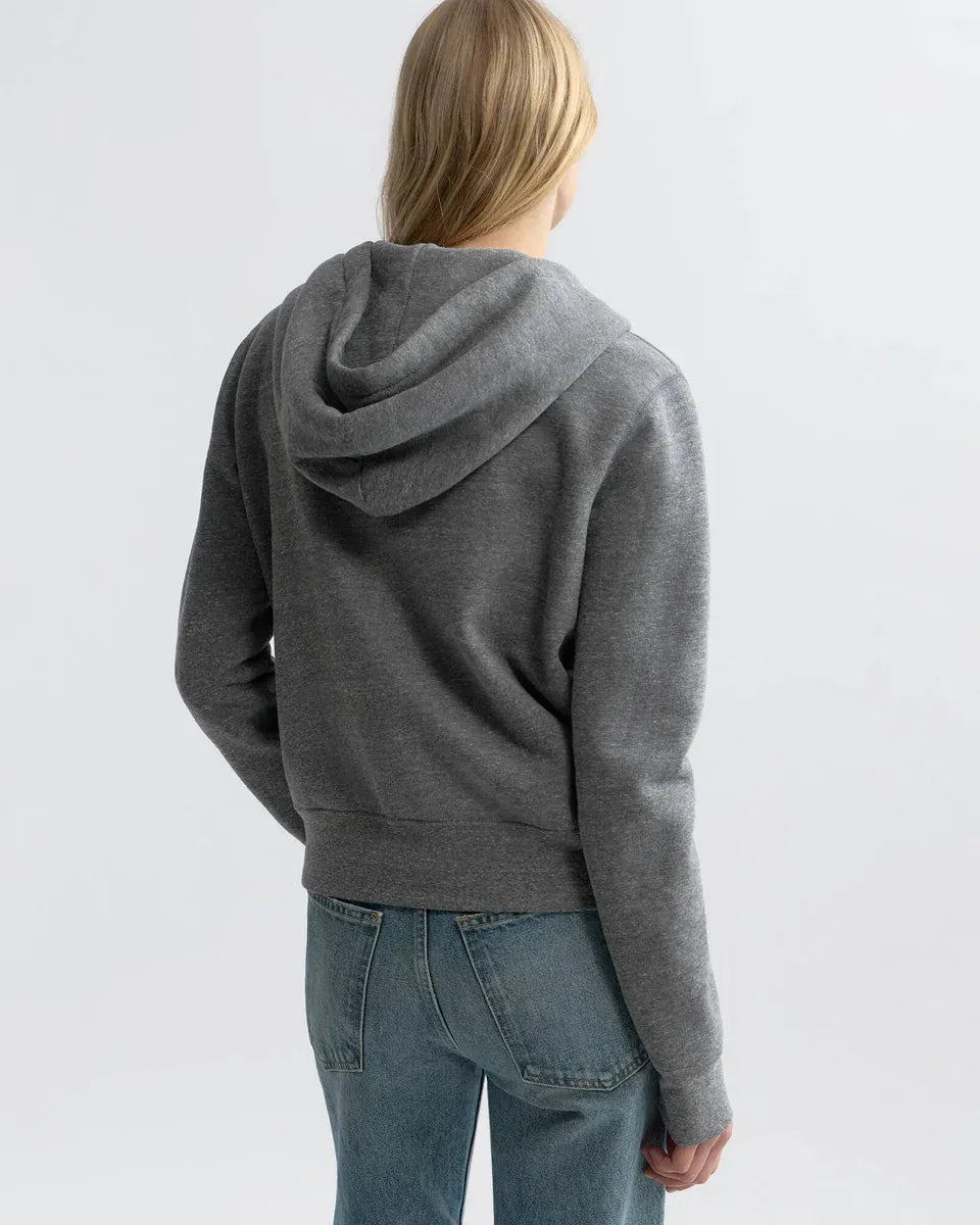 Hoodie Callie Zip Up in Heather Grey