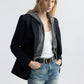 Hoodie Callie Zip Up in Heather Grey