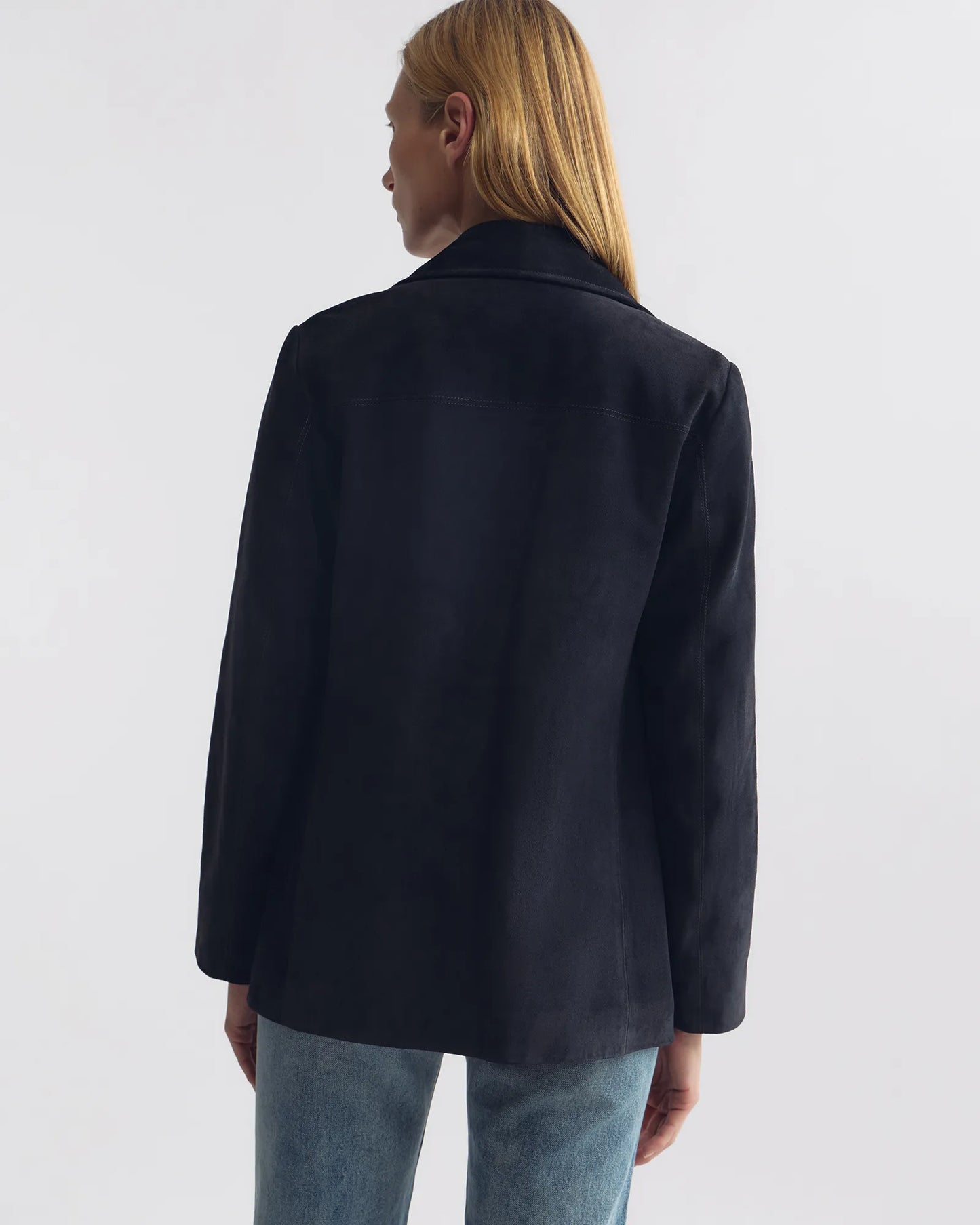 Lederjacke Dominic Suede in Midnight