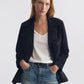 Lederjacke Dominic Suede in Midnight