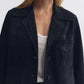 Lederjacke Dominic Suede in Midnight