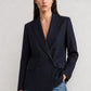 Blazer Leston in Midnight Pinstripes