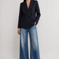 Blazer Leston in Midnight Pinstripes